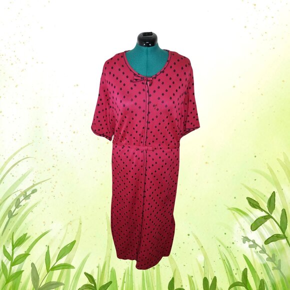 Vintage 60s-70s Polka Dot Meera Brooke Dress, 3X - Picture 7 of 7